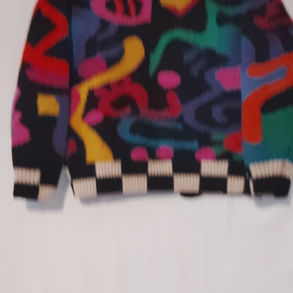 Colorful Abstract Pattern Women's Sweater - Picture 7 of 7